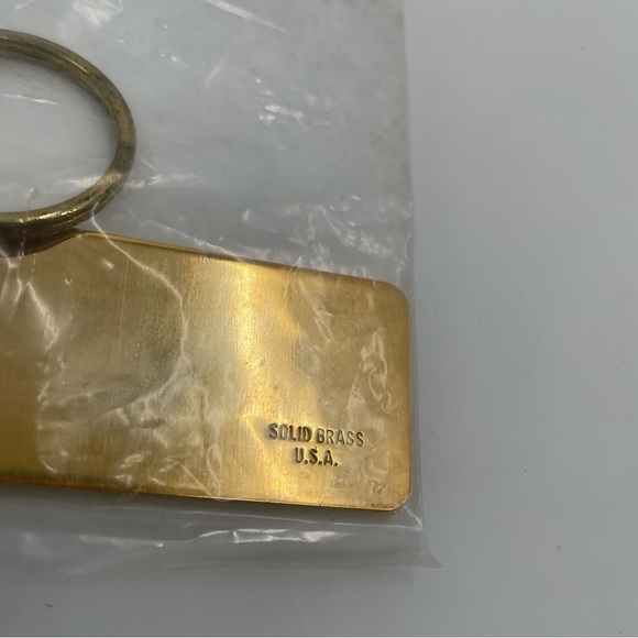 Vintage Brass Pontiac Keychain - Picture 3 of 5